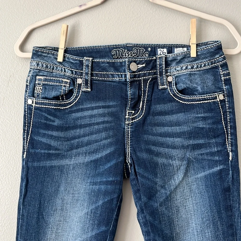 Miss Me‎ Signature Ankle Skinny Jeans Boho Inspired Embroidered / SZ 26